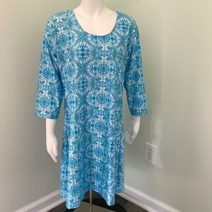 Kaeli Smith Blue Darby Shift Dress size XL